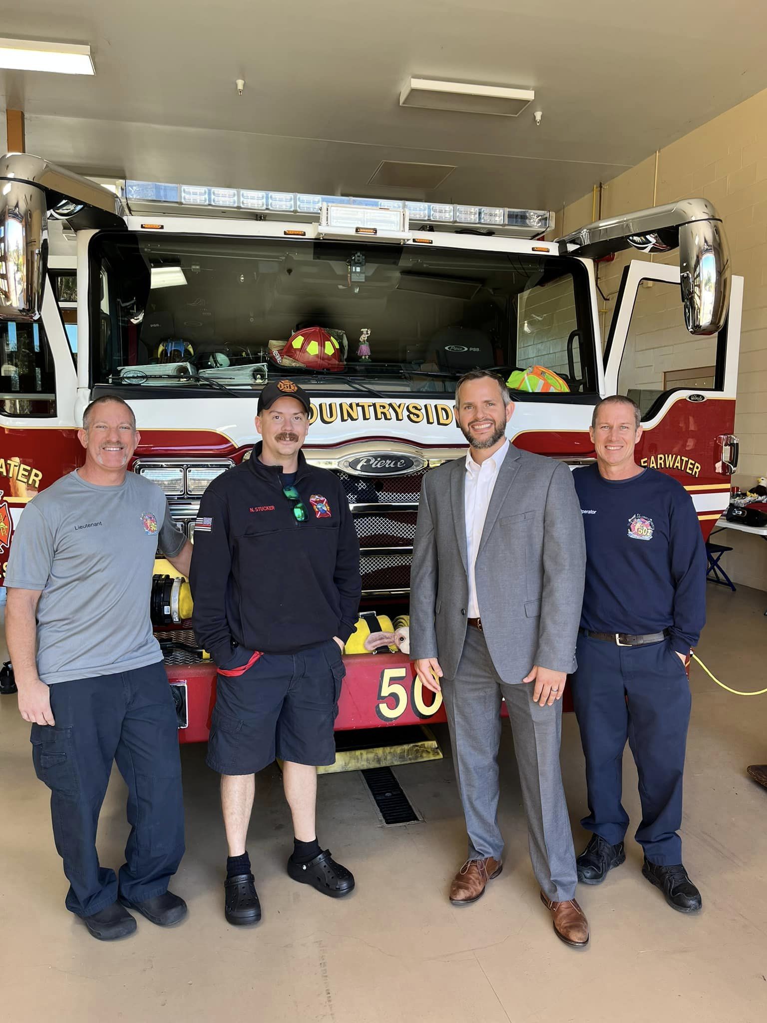 Perenich Law Injury Attorneys visits Clearwater Fire Departments